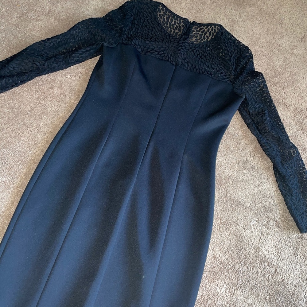 Black Calvin Klein dress with lace